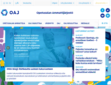 Tablet Screenshot of oaj.fi